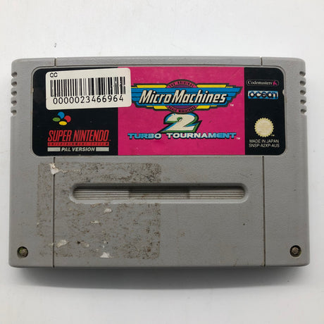 Micro Machines 2 Turbo Tournament Super Nintendo SNES Game Cartridge PAL