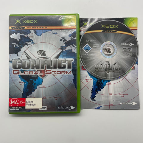 Conflict Global Storm Xbox Original Game + Manual 05A4