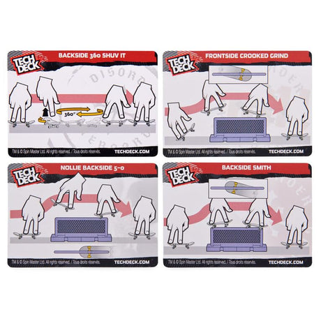 Tech Deck Vs Series Disorder Skateboards Fingerboard, Obstacle and Challenge Card Set