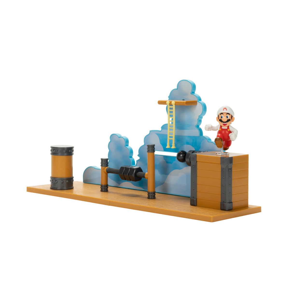 Jakks Pacific Nintendo Super Mario World Airship Deck Playset Fire Mario 2.5 Figure