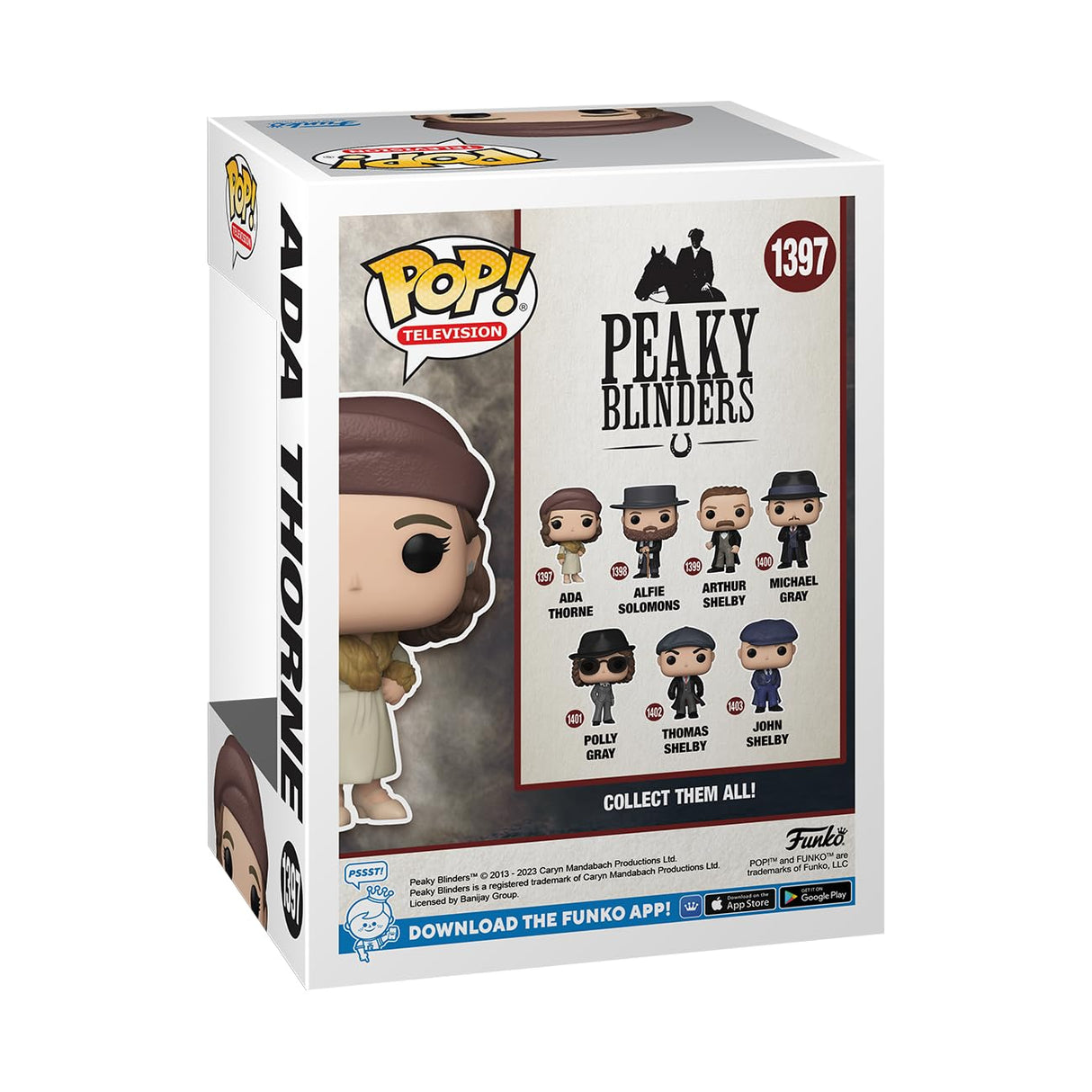 Peaky Blinders Ada Thorne #1397 Pop Vinyl Figure