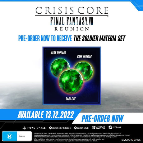 Crisis Core - Final Fantasy VII - Reunion - PlayStation 5 PS5 Game Brand New Sealed