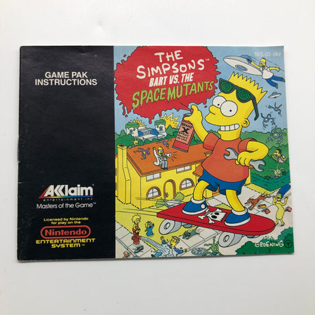 Nintendo The Simpsons Bart Vs. The Space Mutants Nintendo Entertainment System NES Game Boxed Complete PAL