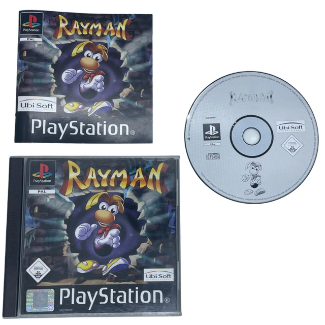 Rayman PS1 Playstation 1 Game + Manual PAL