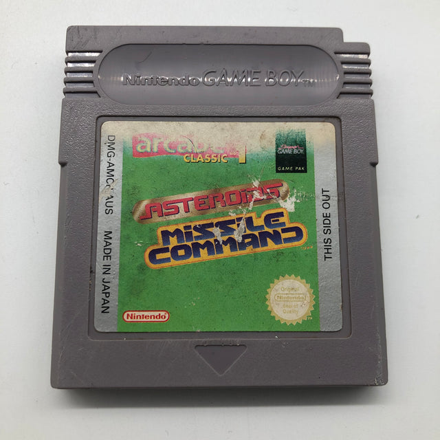 Arcade Classic 1 Asteroids Missile Command Nintendo Gameboy Original Game Cartridge