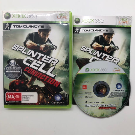 Tom Clancys Splinter Cell Conviction Xbox 360 Game + Manual PAL