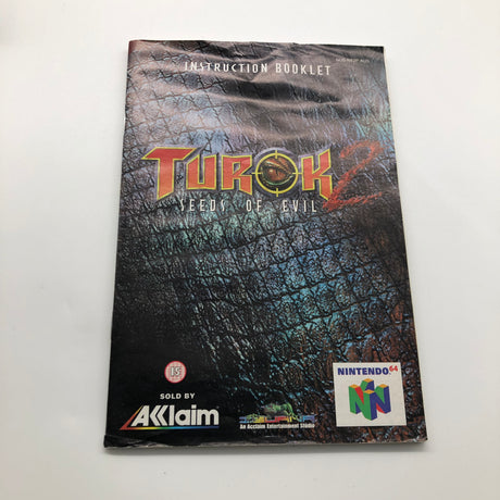 Turok 2 Seeds of Evil Nintendo 64 N64 Game Boxed Complete PAL