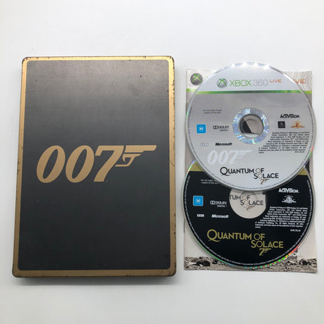 Quantum of Solace Xbox 360 Game + Manual Steelbook Edition PAL