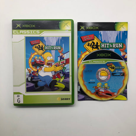 The Simpsons Hit & Run Xbox Original Game + Manual PAL