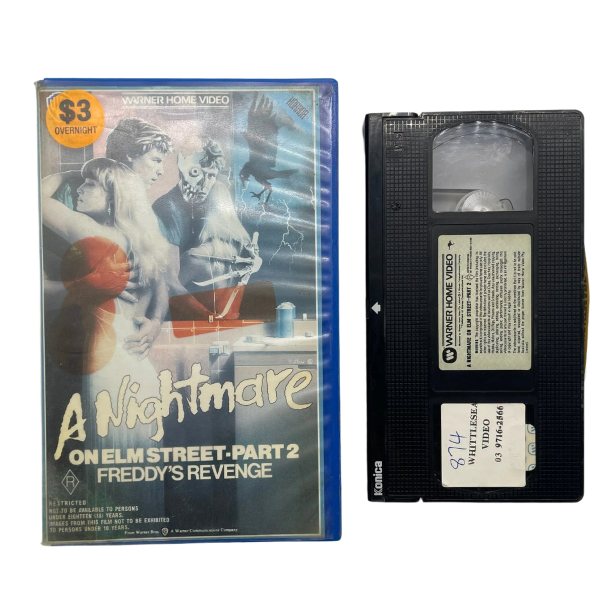 A Nightmare On Elm Street Part 2 Freddy's Revenge VHS Video Cassette Tape