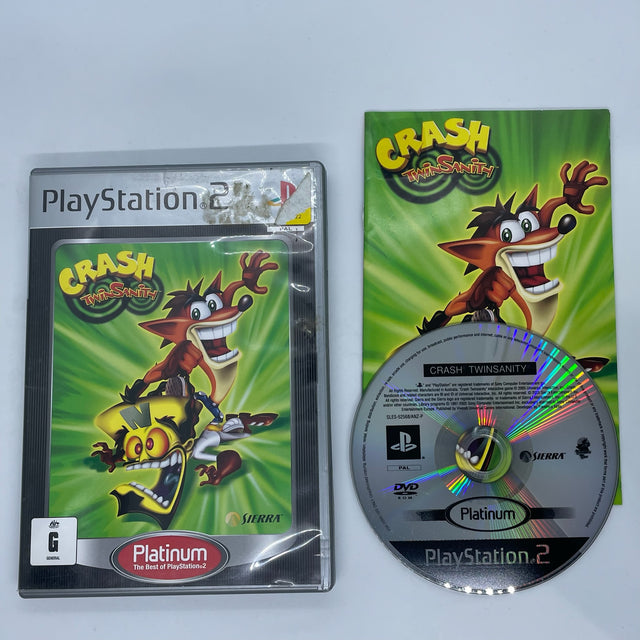 Crash Twinsanity PS2 Playstation 2 Game + Manual PAL
