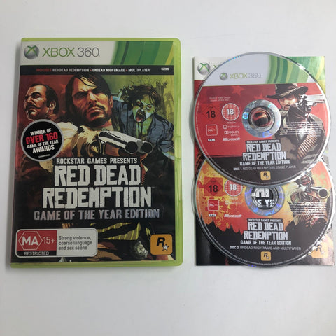 Red Dead Redemption Game Of The Year Edition Xbox 360 Game + Manual PAL 05A4