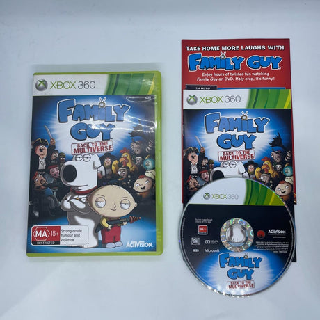 Family Guy Back To The Multiverse Xbox 360 Game + Manual PAL