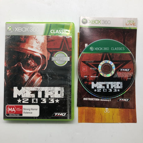 Metro 2033 Xbox 360 Game + Manual PAL