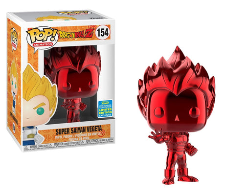 Dragon Ball Z Super Saiyan Vegeta Red Chrome #154 Funko Pop Vinyl Figure