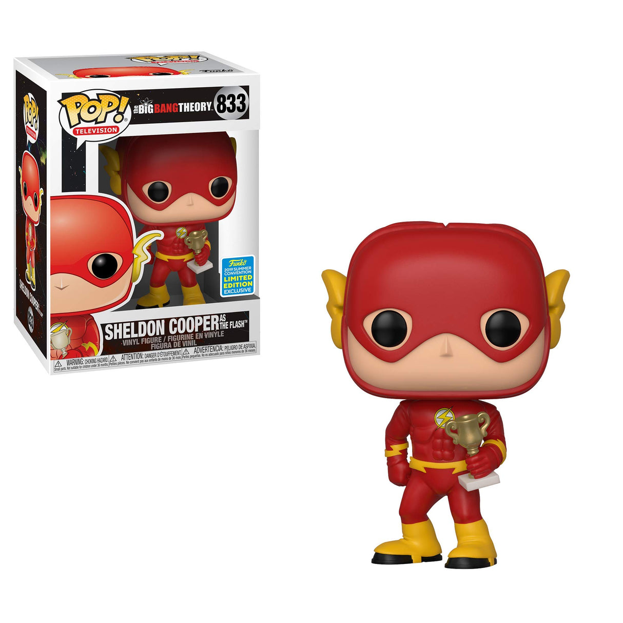 Big Bang Theory Sheldon Cooper as The Flash #833 Pop Vinyl Figure