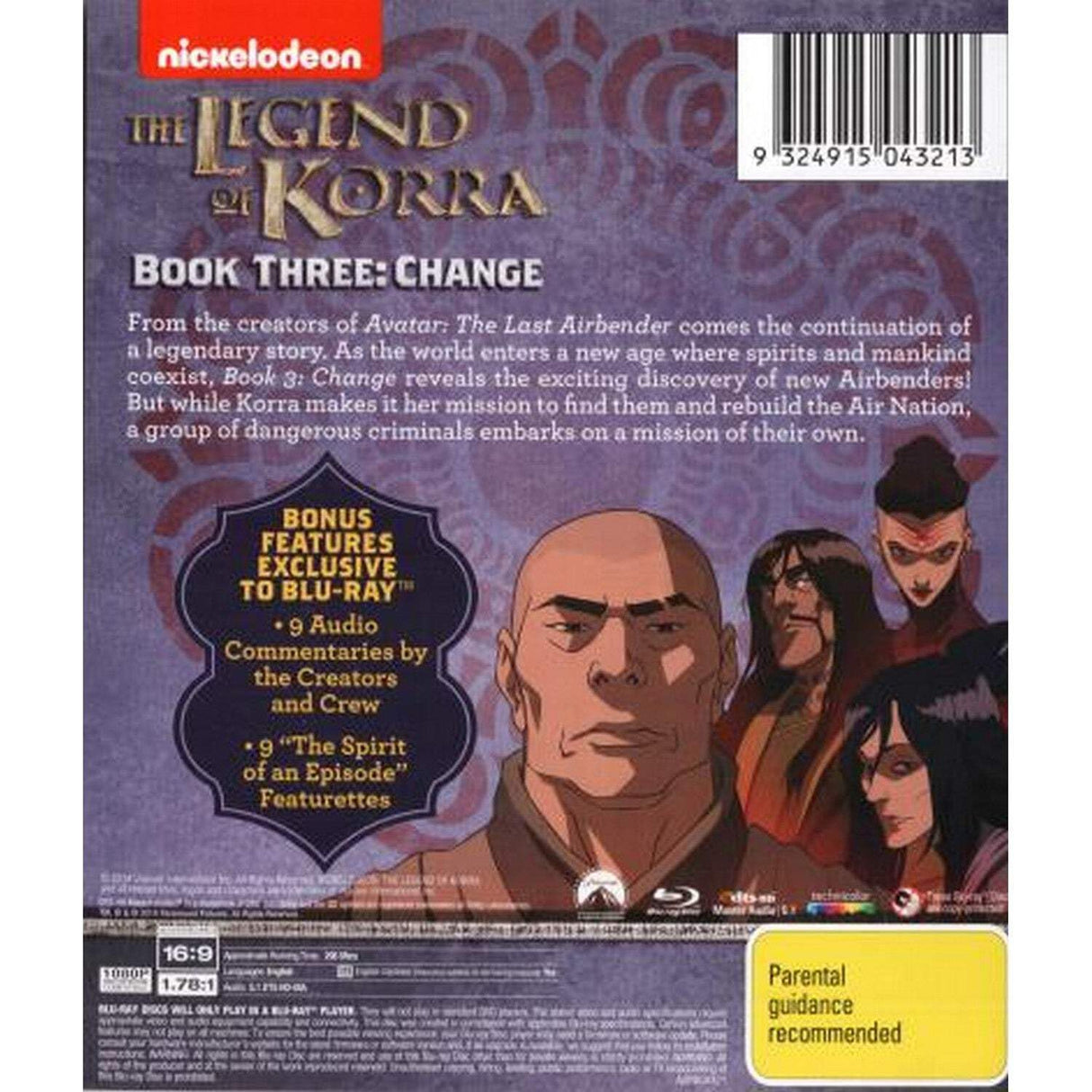 The Legend of Korra Book Three Change Blu-ray