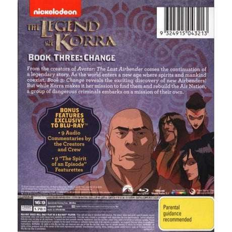 The Legend of Korra Book Three Change Blu-ray