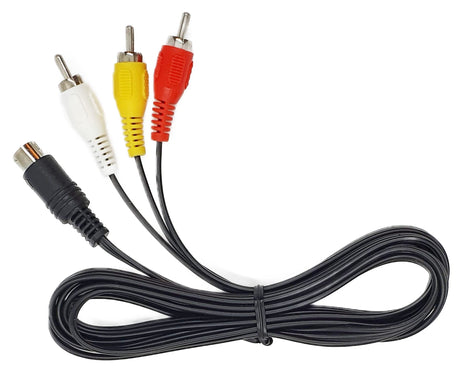 SEGA Mega Drive 2 II Genesis 2 3 TV AV RCA Audio Video Cable Lead Cord Adapter-Trippy Trades