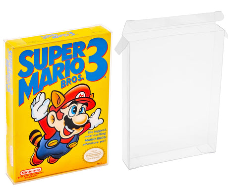 1 Pcs Single Clear Box Protectors Case for Nintendo NES CIB Game Boxed protector