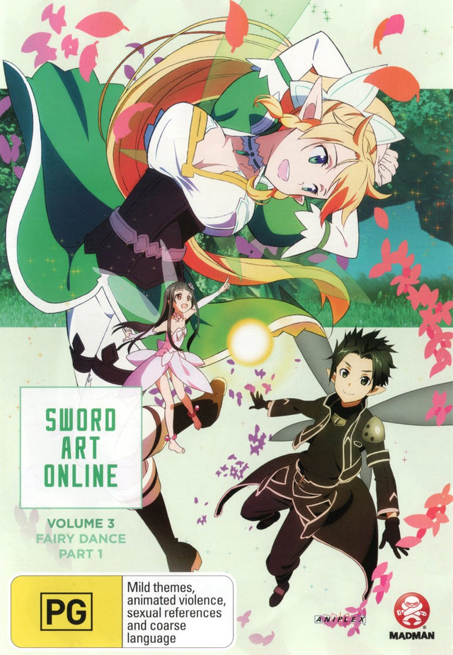 Sword Art Online Vol. 3 Fairy Dance Part 1 Eps 15-19 DVD