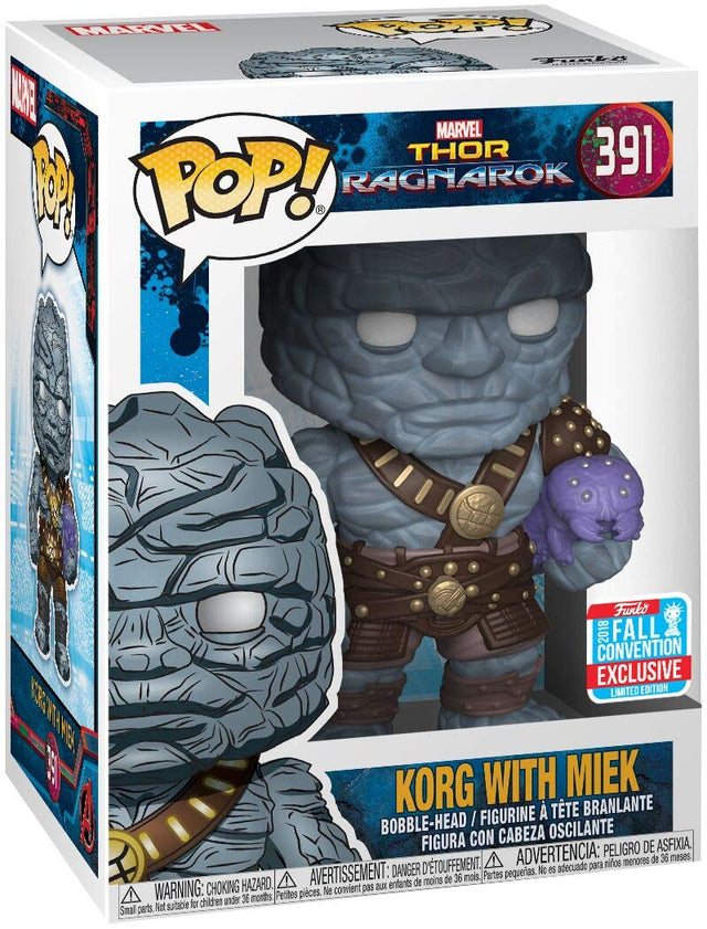 Thor Ragnarok Korg With Miek #391 Pop Vinyl Figure