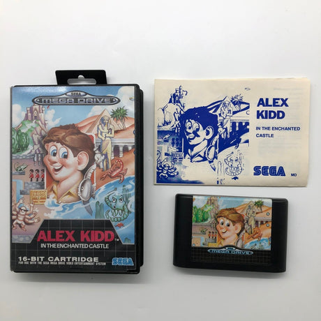 Alex Kidd enchanted castle Sega Mega Drive Game + Manual PAL