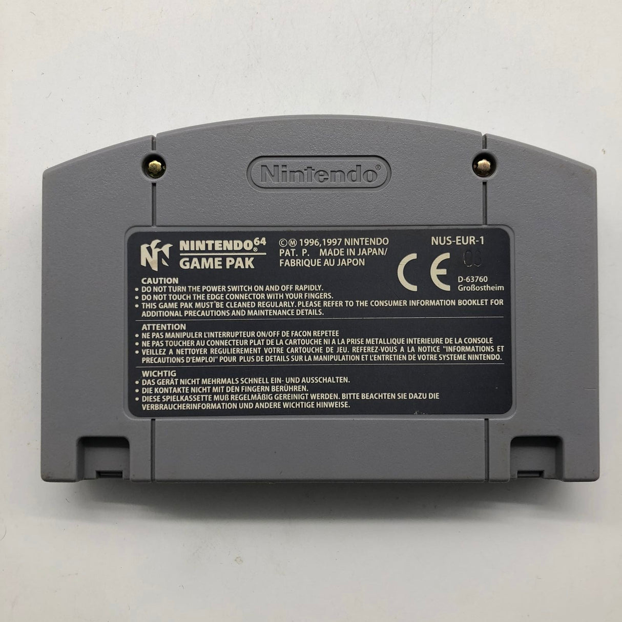 Golden Eye 007 Nintendo 64 N64 Game Cartridge PAL