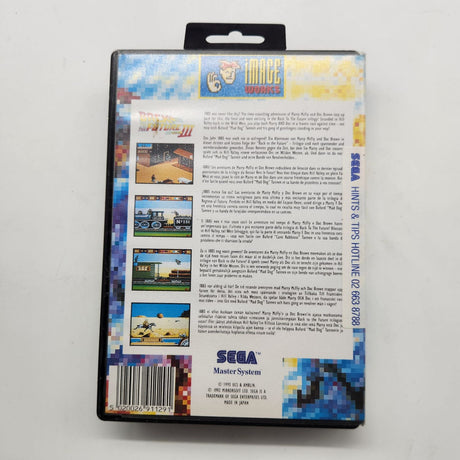 Back To The Future 3 Sega Master System Game + Manual PAL