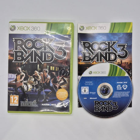 Rock Band 3 Xbox 360 Game + Manual PAL