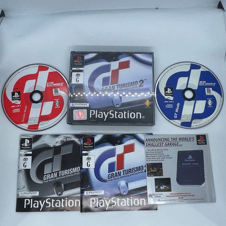 Gran Turismo 2 PS1 Playstation 1 Game + Manual PAL