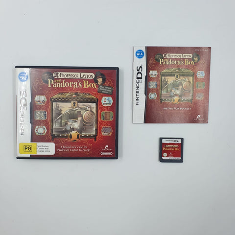 Professor Layton and Pandora's Box Nintendo DS Game + Manual 05A4