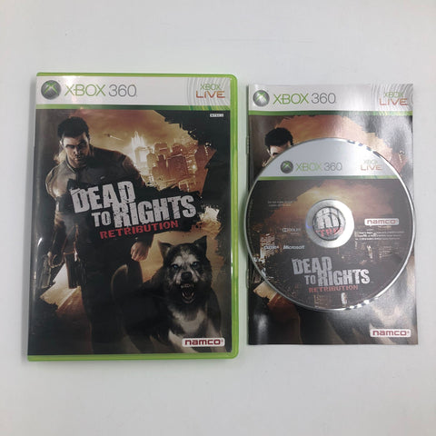 Dead To Rights Retribution Xbox 360 Game + Manual NTSC J 05A4