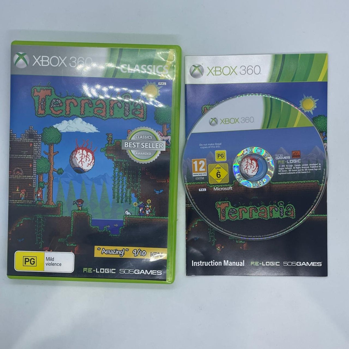Terraria Xbox 360 Game + Manual PAL