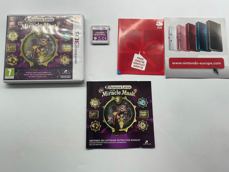 Professor Layton and the Miracle Mask Nintendo 3DS Game + Manual PAL