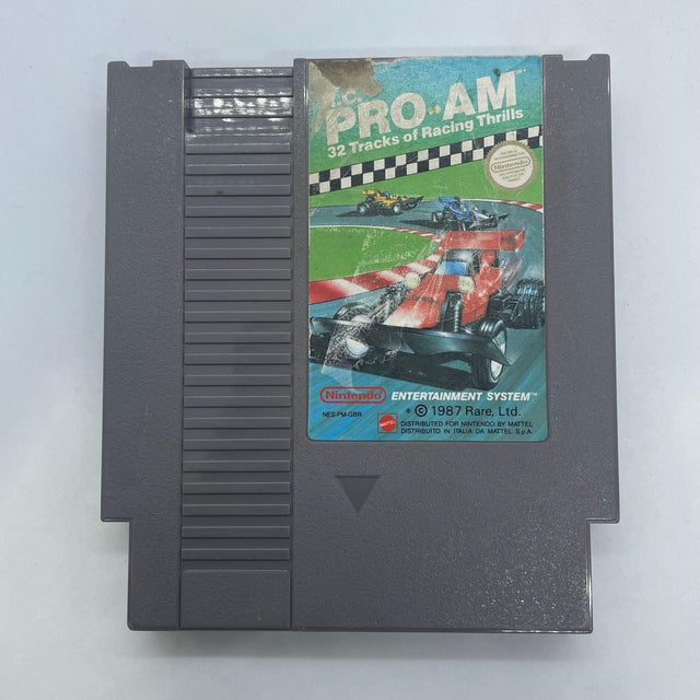 PRO-AM 32 Tracks of Racing Thrills Nintendo Entertainment System NES Game PAL