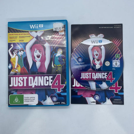 Just Dance 4 Nintendo Wii U Game + Manual PAL