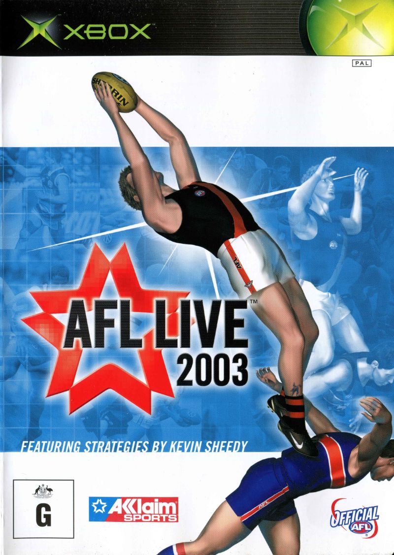 AFL Live 2003 Xbox Game PAL