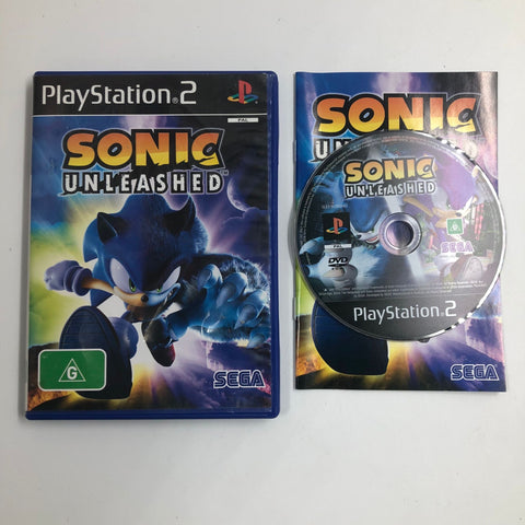 Sonic Unleashed PS2 Playstation 2 Game + Manual PAL 05A4
