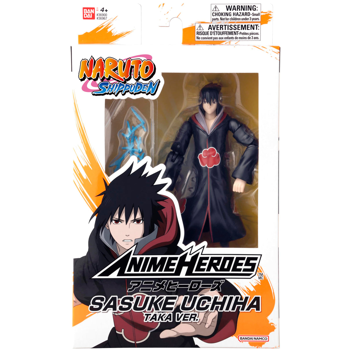 Bandai Naruto Shippuden Anime Heroes Sasuke Uchiha Taka Version Action Figure