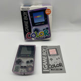 Game Boy Color Atomic Clear Purple Console Boxed Complete with Manual