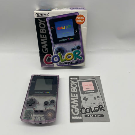 Game Boy Color Atomic Clear Purple Console Boxed Complete with Manual