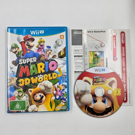 Super Mario 3D World Nintendo Wii U Game + Manual PAL