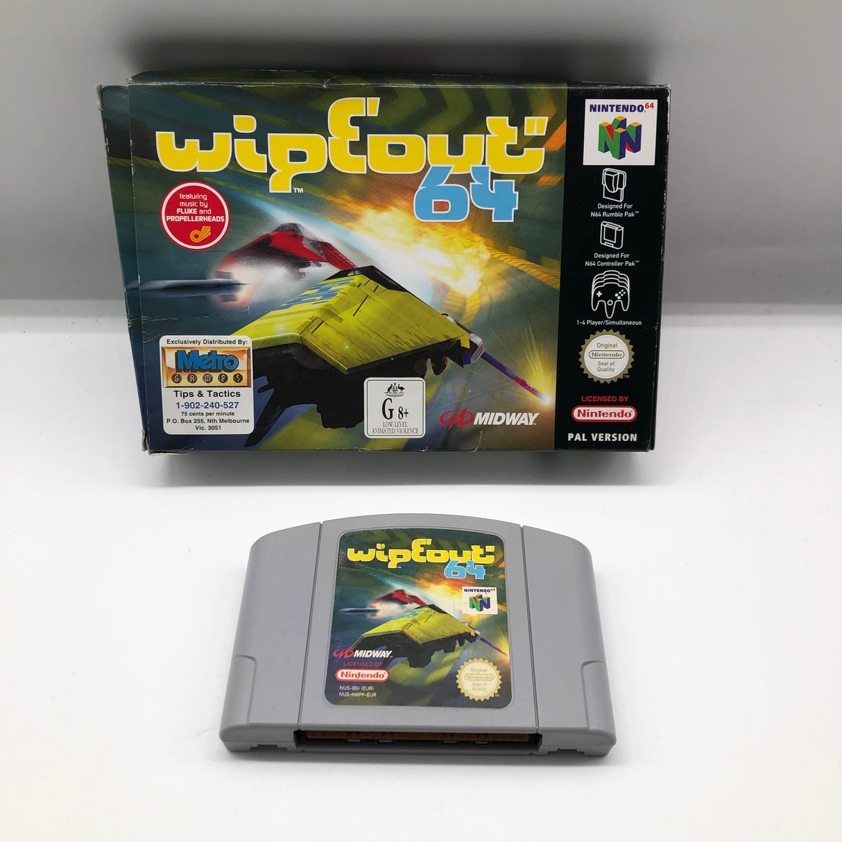 Wipeout 64 Nintendo 64 N64 Game Boxed PAL 25AU4