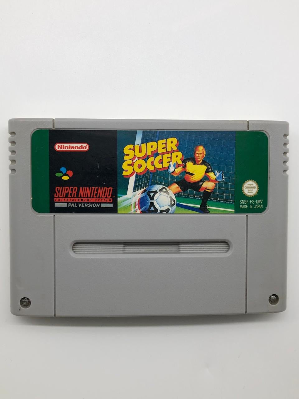 Super Soccer Super Nintendo SNES Game Cartridge PAL 9JE4 - Trippy Trades 