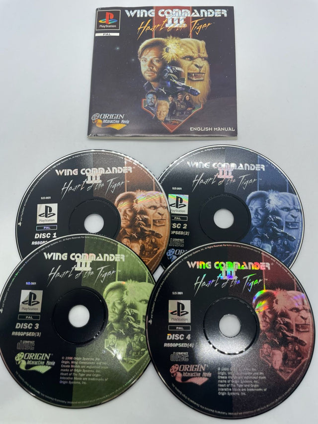 Wing Commander III 3 Heart of the Tiger PS1 Playstation 1 Game PAL