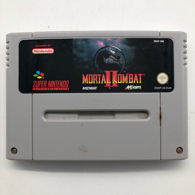 Mortal Kombat II 2 Super Nintendo SNES Game Cartridge PAL