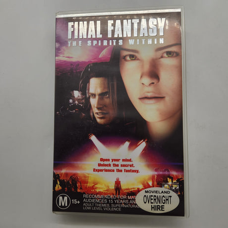 Final Fantasy The Spirits Within VHS Video Cassette Tape Sci-Fi