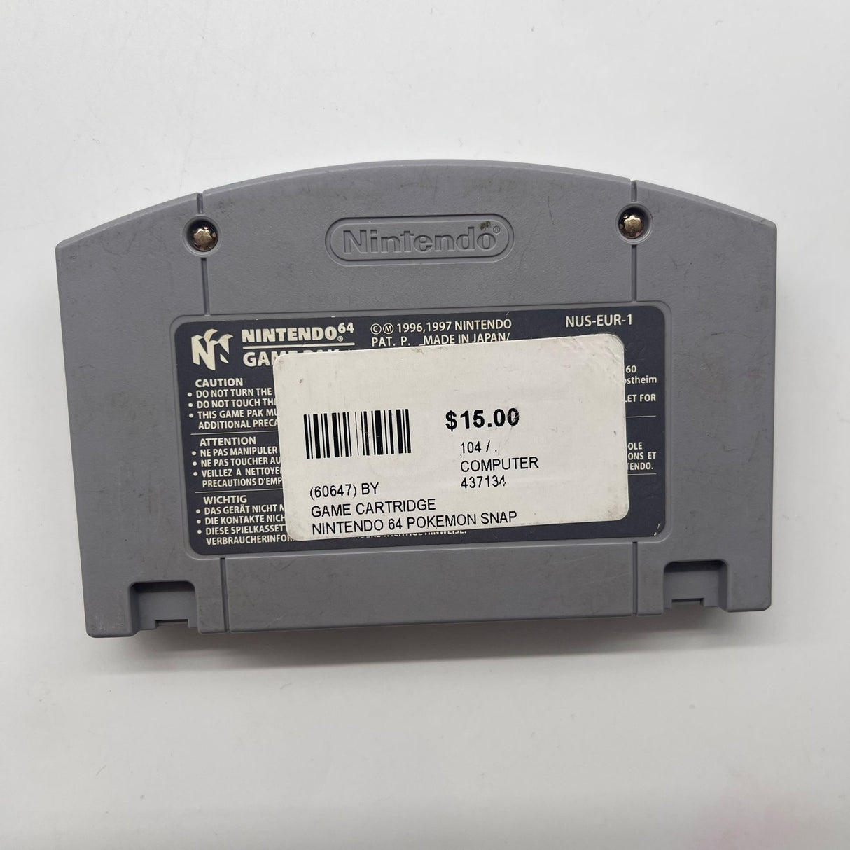 Pokemon Snap Nintendo 64 N64 Game Cartridge PAL - Trippy Trades 