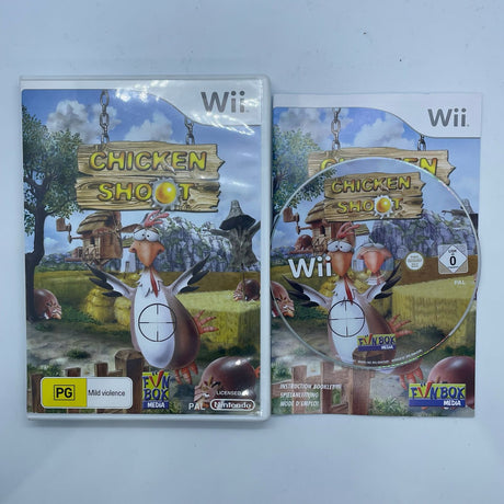 Chicken Shoot Nintendo Wii Game + Manual PAL